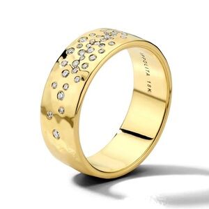 Ippolita 18K Gold Ring with Diamonds sz 7
